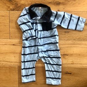Magnificent Baby Magnetic Striped Romper